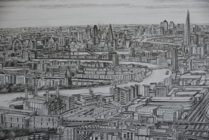 Canary Wharf, The City and Battersea Power Station in "Clapham Junction 2018"